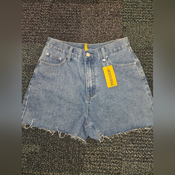 Myoursa Pants - Myoursa Womans Cutoff Jean Shorts  Size M